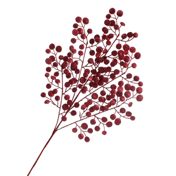 Adorno de relleno berries rojas de 60cm x 20cm