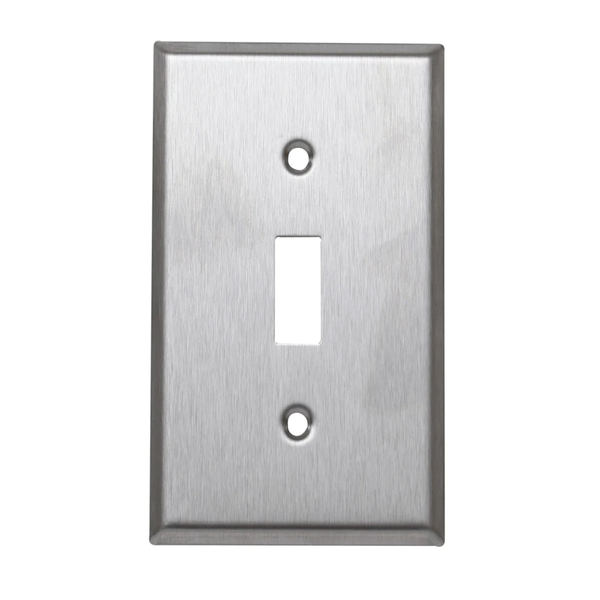 Tapa rectangular sencilla de metal 2" x 4" para interruptor