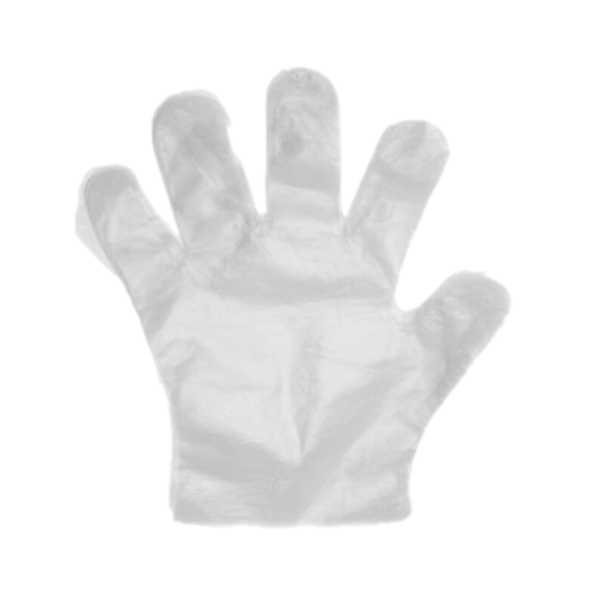 Juego de guantes desechables transparentes de 200 unidades