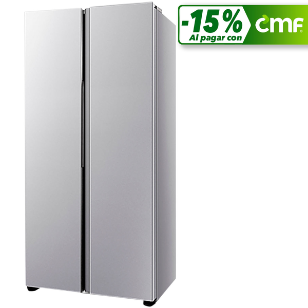 Refrigerador Side By Side de 15.6 pies³ no frost color gris