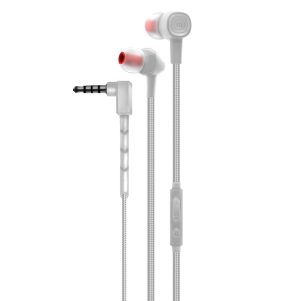 Audífonos alámbricos Solid de color blanco