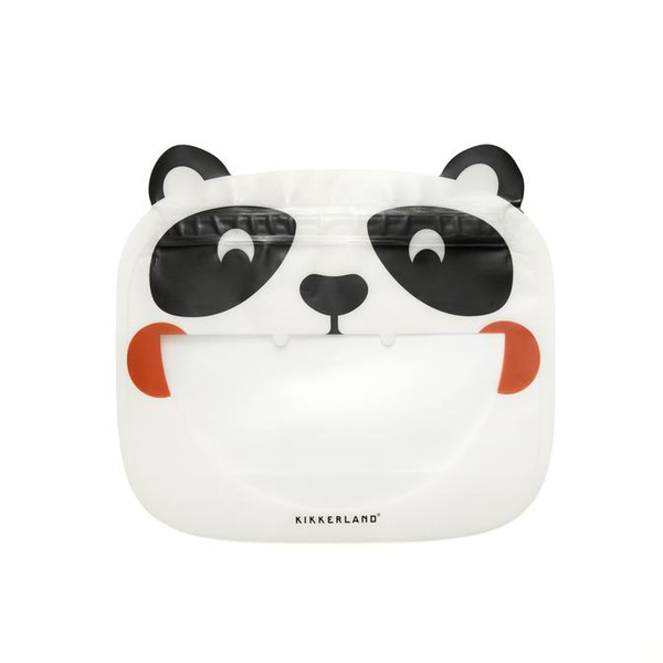 Bolsa re-utilizable para alimentos de Panda con cierre de cremallera
