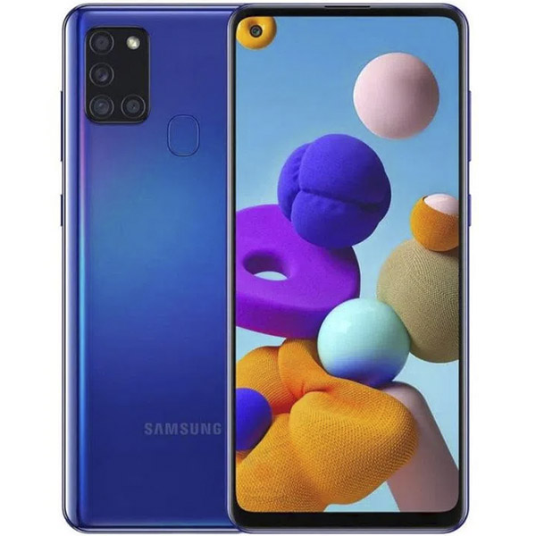 Celular Galaxy A21S de 64GB Dual sim color azul