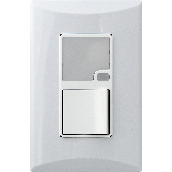 Interruptor guía con Luz LED de 15A y 125V color blanco