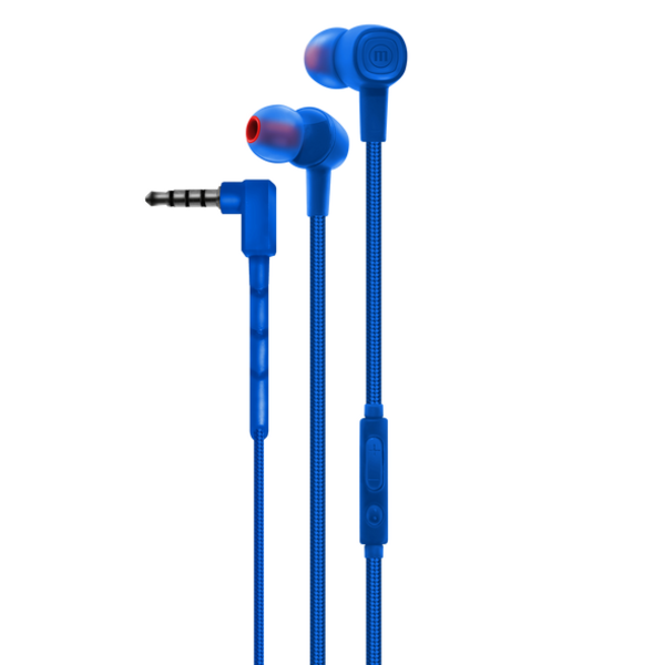 Audífonos alámbricos Solid de color azul