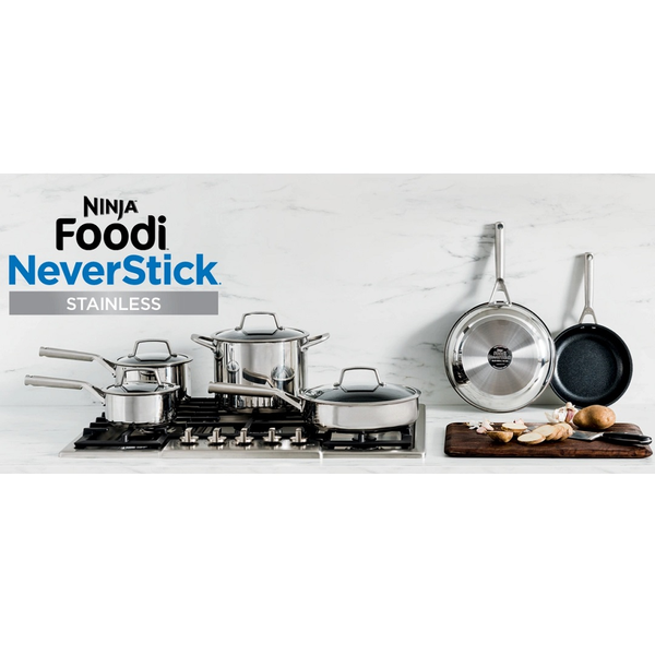 Juego de ollas Ninja Foodi NeverStick® de acero inoxidable - 10 piezas