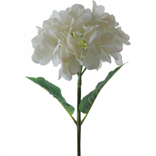 Ramo de hortensias artificiales de 50cm color blanco