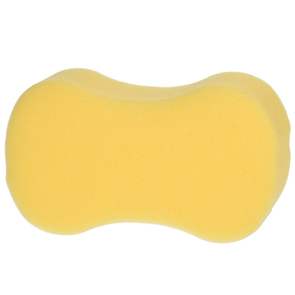 Esponja de espuma para lavar auto color amarilla