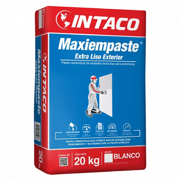 Pasta cementicia Maxiempaste de 20kg de acabado extra liso