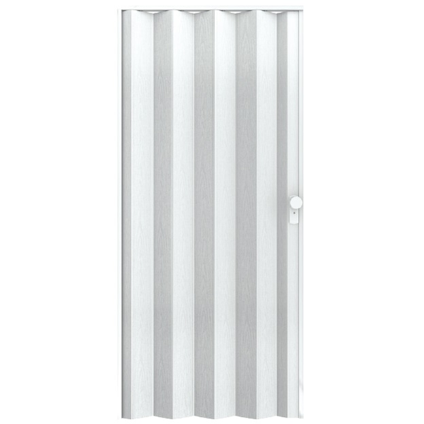 Puerta de acordeón de 36" x 80" modelo Milano color blanco