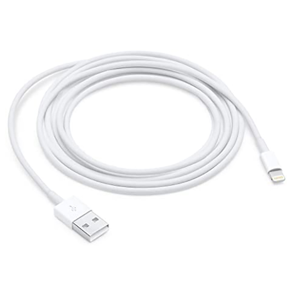 Cable Lightning a USB para iPhone de 2m color blanco