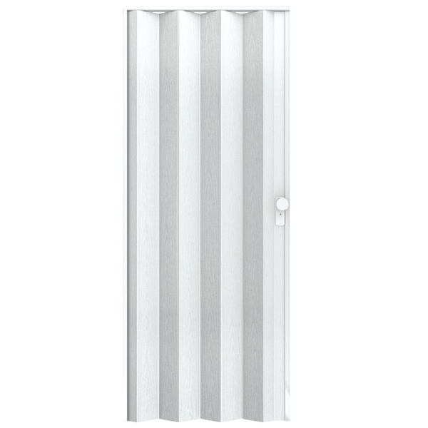 Puerta de acordeón de 32" x 80" modelo Milano color blanco