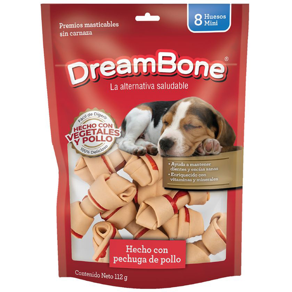 Premio masticable para perro raza pequeña 8 unidades