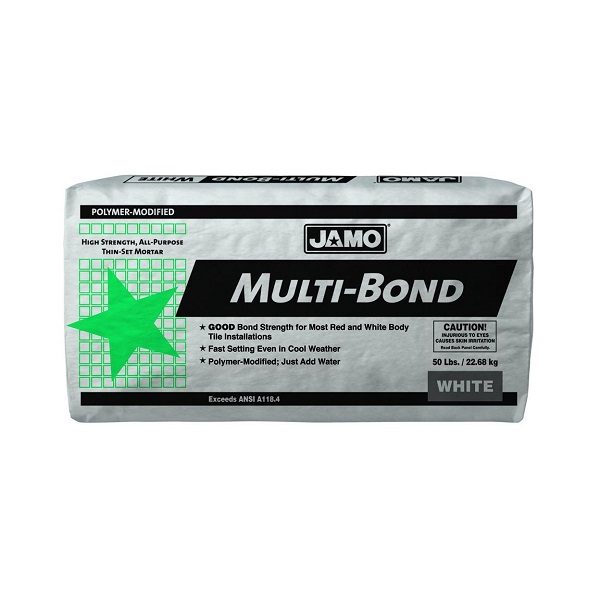 Pegamento Multibond de 22.68kg modificado con polímeros color blanco