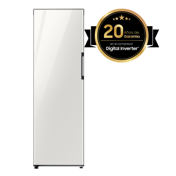 Congelador vertical de 1 puerta Bespoke de 11p3 color blanco