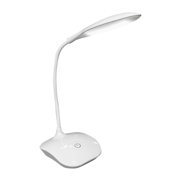 Lámpara led de escritorio plástica color blanco