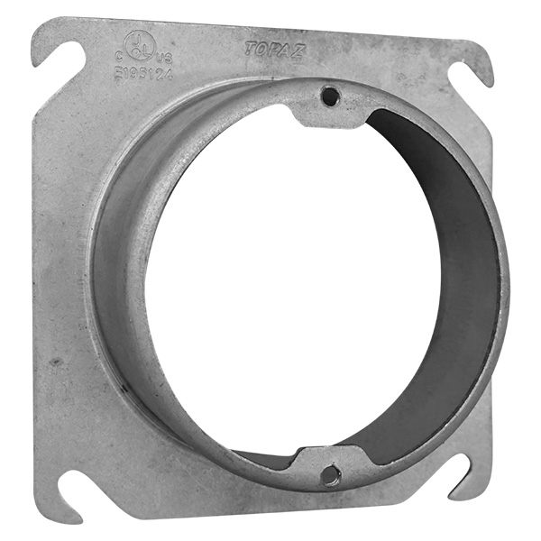 Tapa circular de 1-1/4" de metal para cajilla de altura