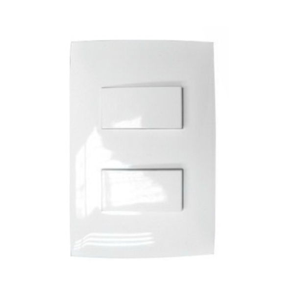 Interruptores sencillo con placa de 10a y 250v color blanco