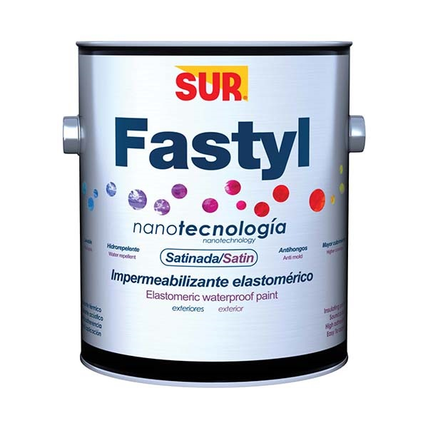 Pintura impermeabilizante Fastyl color café 1gl