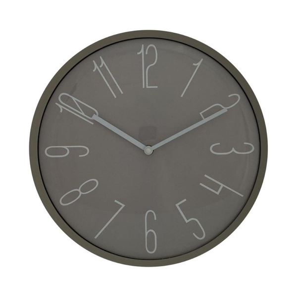 Reloj de pared 33" redondo decorativo color gris