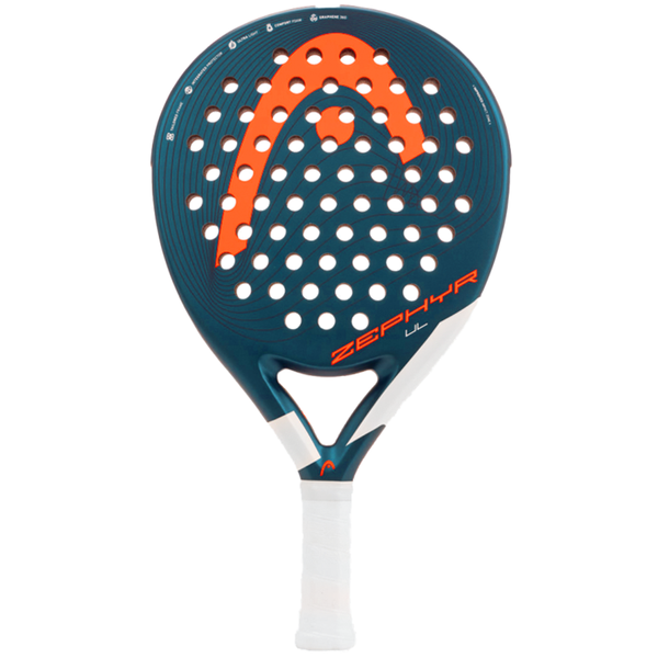 Pala de padel Zephyr ultralight color negro/naranja