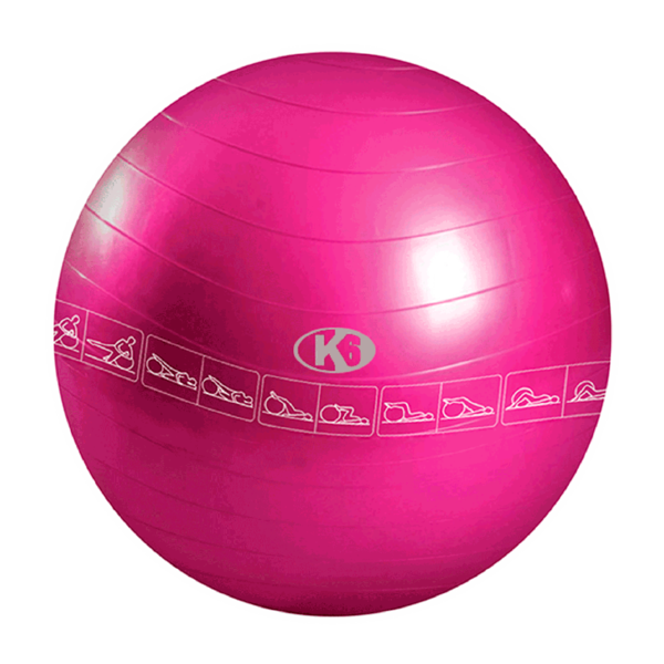 Bola de 65cm para yoga color rosada