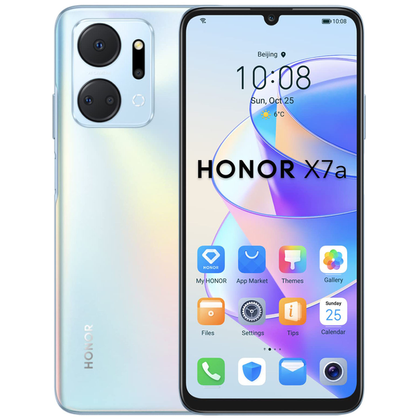 Celular Honor X7a 6GB 128GB color plata