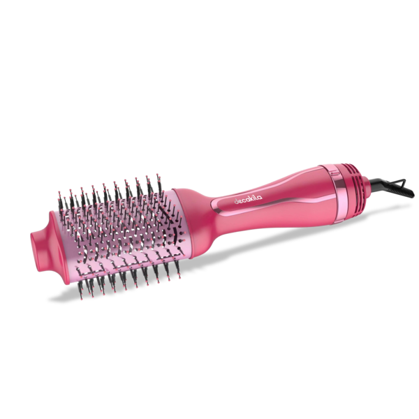 Cepillo secador 1200W para cabello color rosado