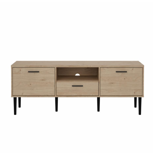 Mueble de TV de 147cm con 2 puertas + 1 cajón color jackson nogal