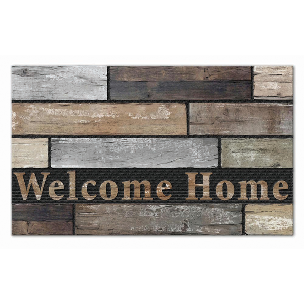 Alfombra decorativa 18" x 30" con frase Welcome Home