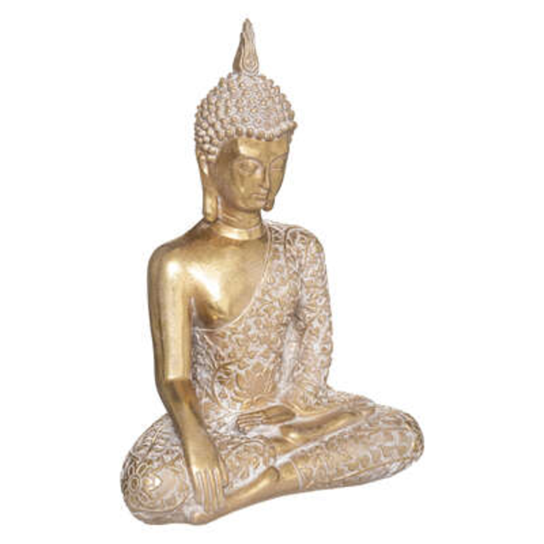 Estatuilla de Buda de 31cm color dorado