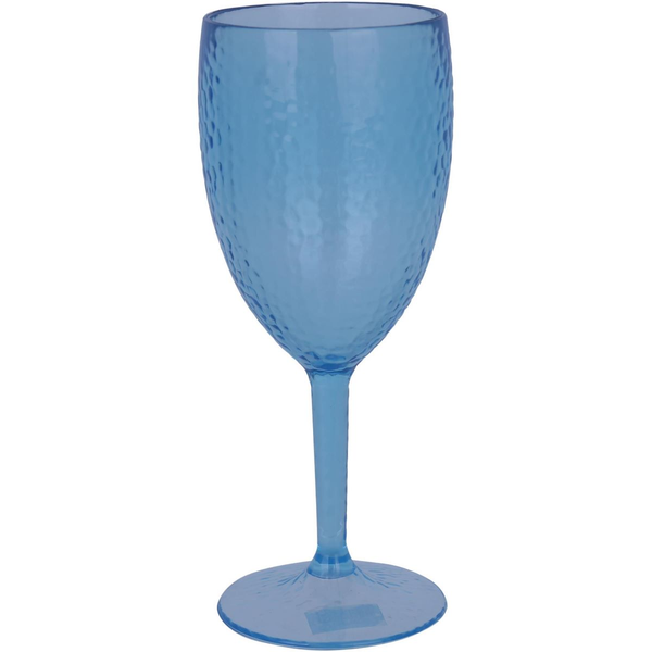 Copa de acrílico 25cm x 8cm texturizada de color azul