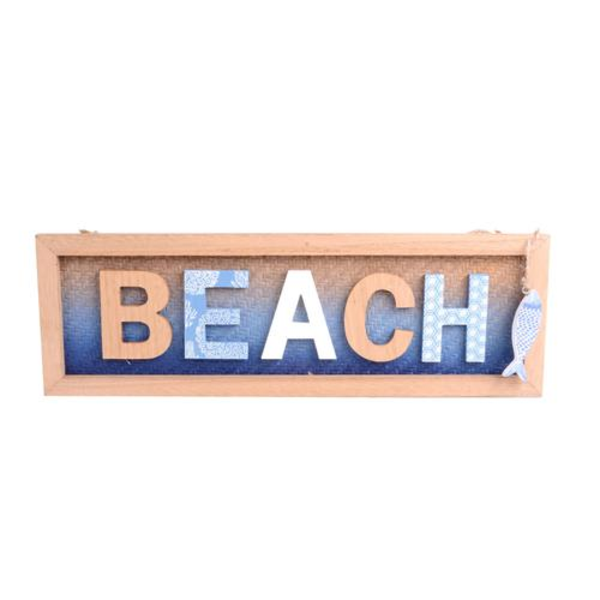 Placa decorativa para pared con frase Beach CONCEPTS