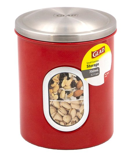 Canister de 750ml SS de color rojo