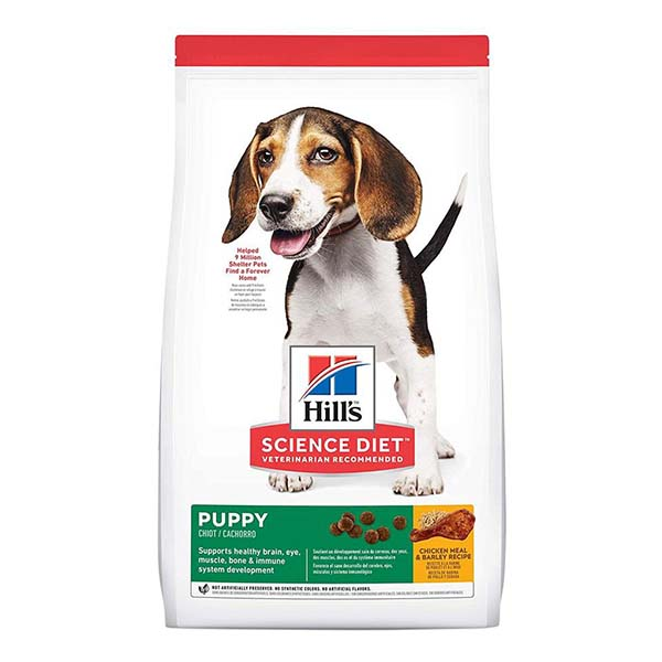Alimento seco de 2kg para perro cachorro raza mediana