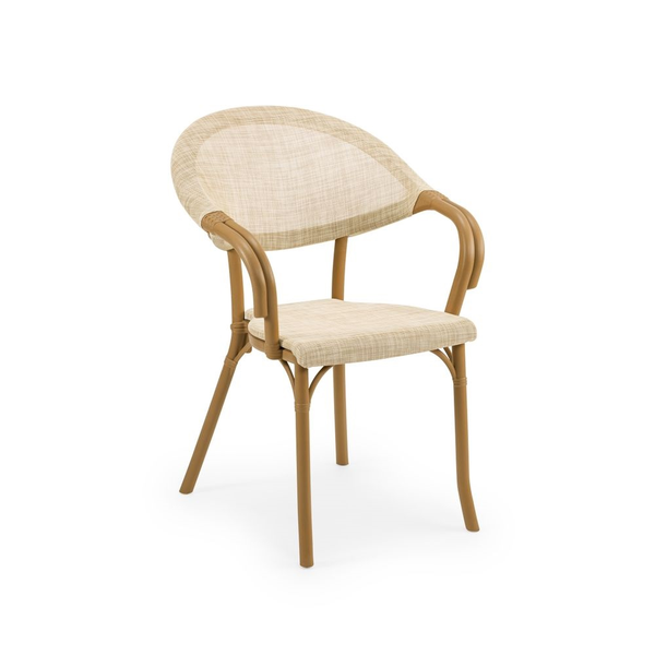 Silla Flash-N madera de color beige