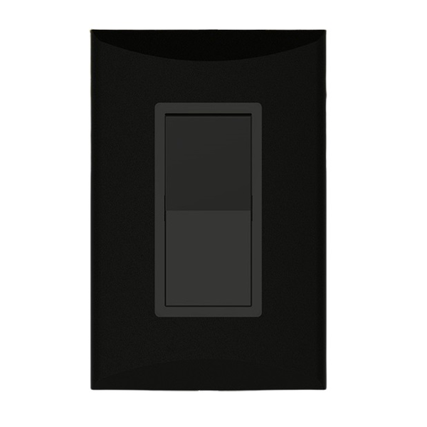 Interruptor sencillo de 15A y 125V color negro