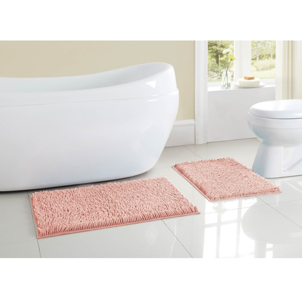 Juego de alfombras de baño Gala color rosado ( 2 piezas)