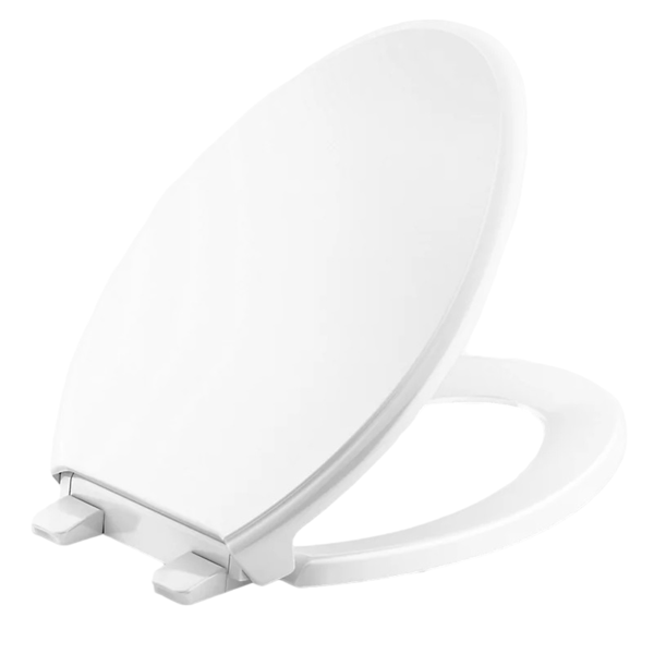 Asiento de inodoro alargado Glenbury™ color blanco