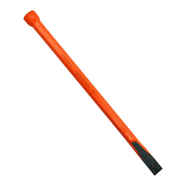 Cincel de corte frío de 5/16" x 6" de punta plana color naranja TRUPER