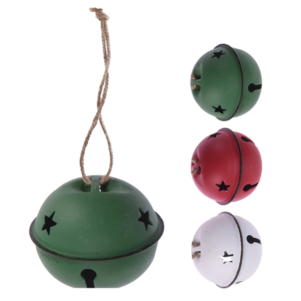 Tubo de cascabeles 4cm decorativas colores surtidos - 6 unidades