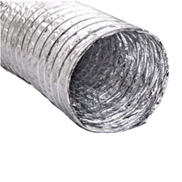 Conducto de aluminio de 4" x 8ft flexible para ventilación