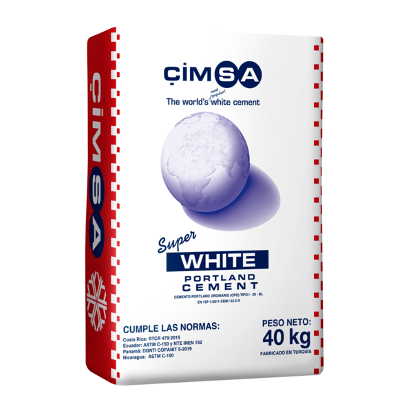 Cemento blanco CIMSA de 40kg