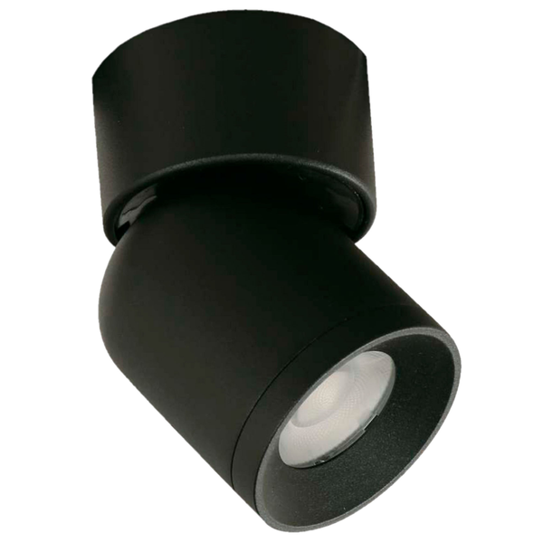 Lámpara Led de techo riel negra móvil de 1 luz 6W