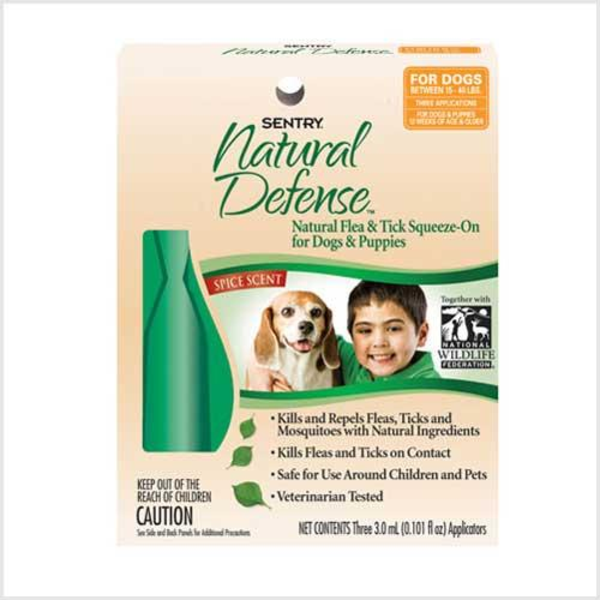 Ampolla natural antiparasitaria  para perro hasta 15-40L - uso externo