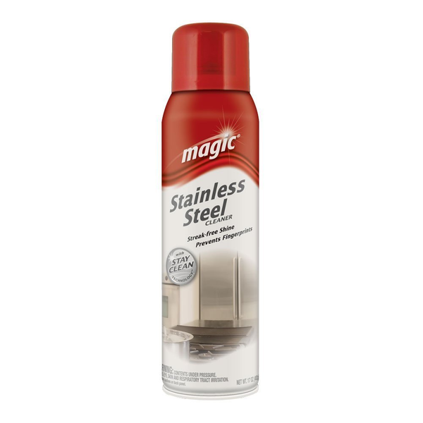 Limpiador Magic  en aerosol para acero inoxidable de 17oz
