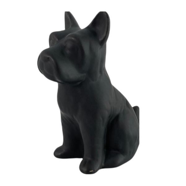 Adorno de perro Frenchie de 20cm color negro