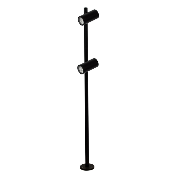 Poste balizador Guben doble negro mate 110cm 60W