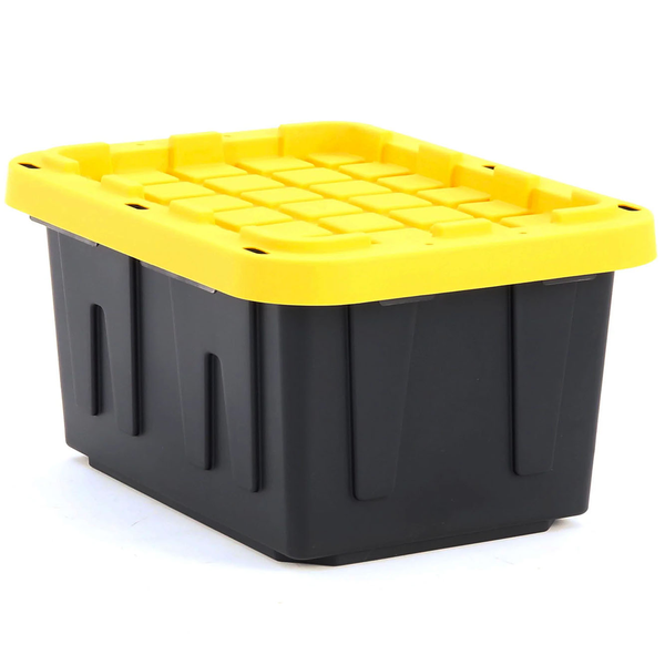 Caja de almacenamiento de 23gl amarilla