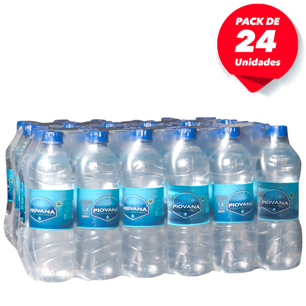 Agua purificada embotellada de 600ml pack de 24 unidades